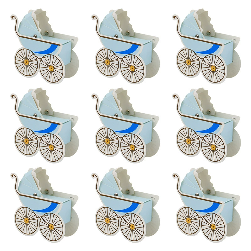 15Pcs Cute Baby Carriage Shape - Event Party Box ulasan dan harga