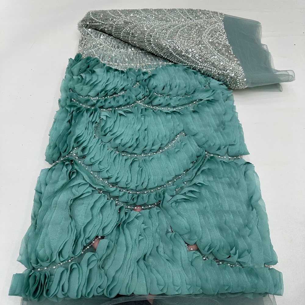 Luxurious African Sequins Lace - Glitter Tablecloth ulasan dan harga